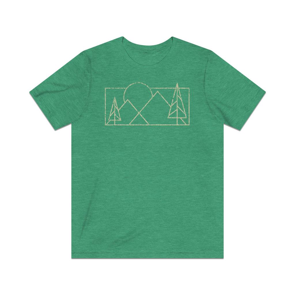 Synthwave Mountains 1986 Vintage Men's T-Shirt