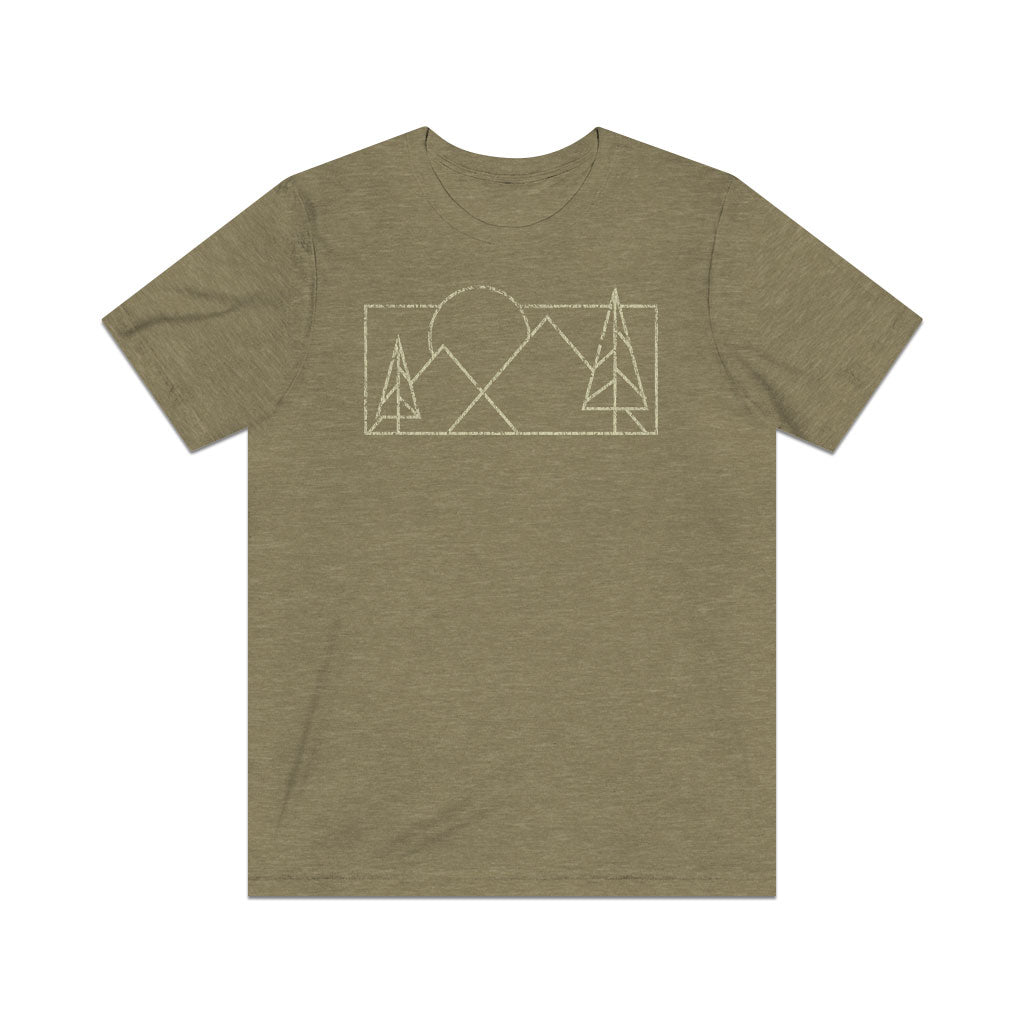 Synthwave Mountains 1986 Vintage Men's T-Shirt