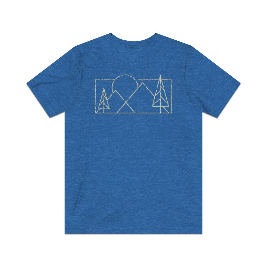 Synthwave Mountains 1986 Vintage Men's T-Shirt