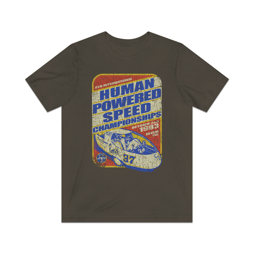Human Powered Speed Championships 1983 Vintage Men's T-Shirt