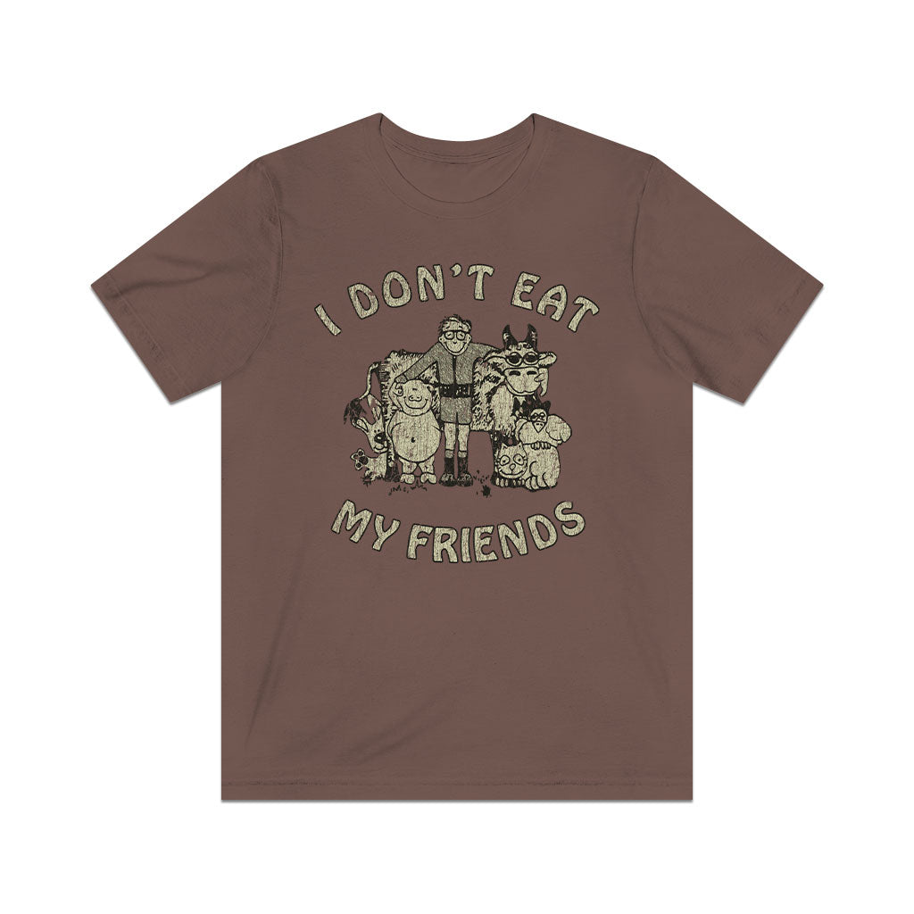 I Don't Eat My Friends 1985 Vintage Men's T-Shirt