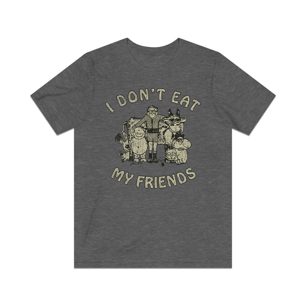 I Don't Eat My Friends 1985 Vintage Men's T-Shirt