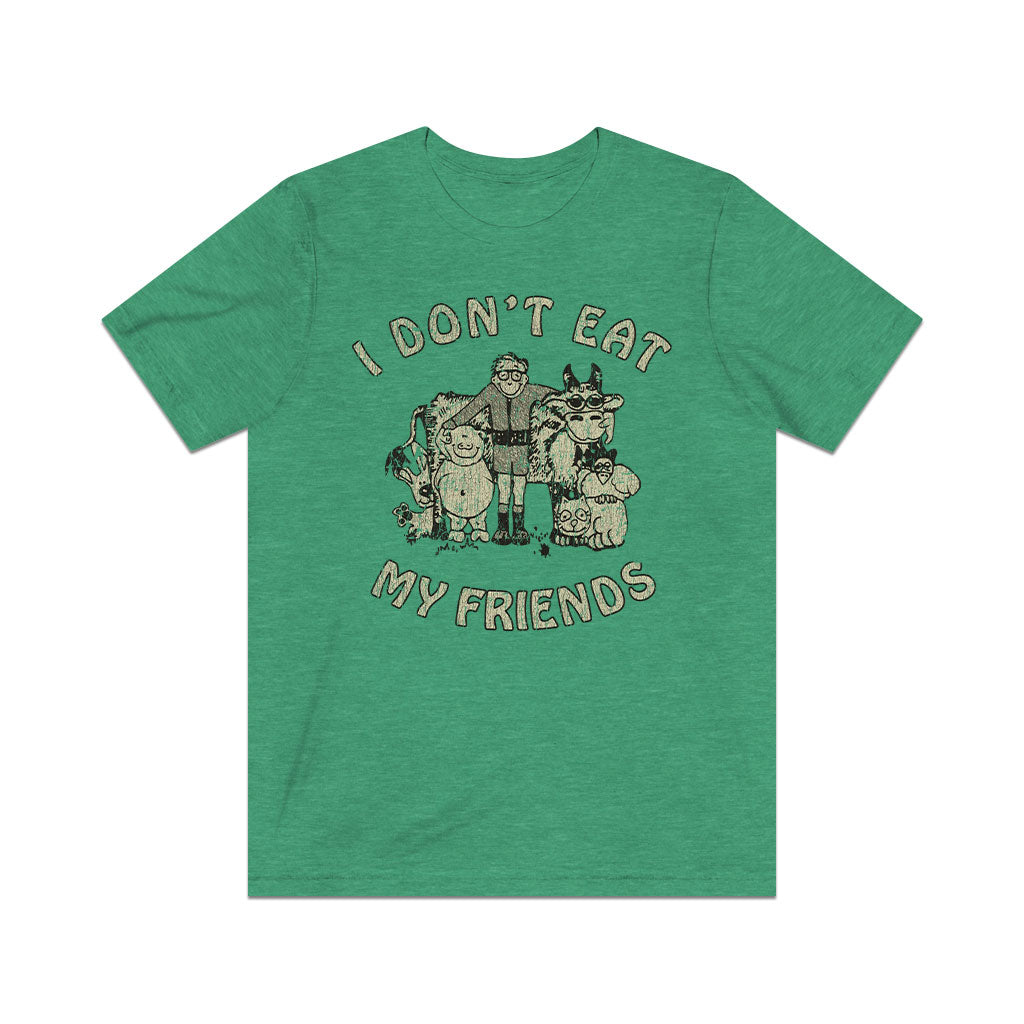 I Don't Eat My Friends 1985 Vintage Men's T-Shirt