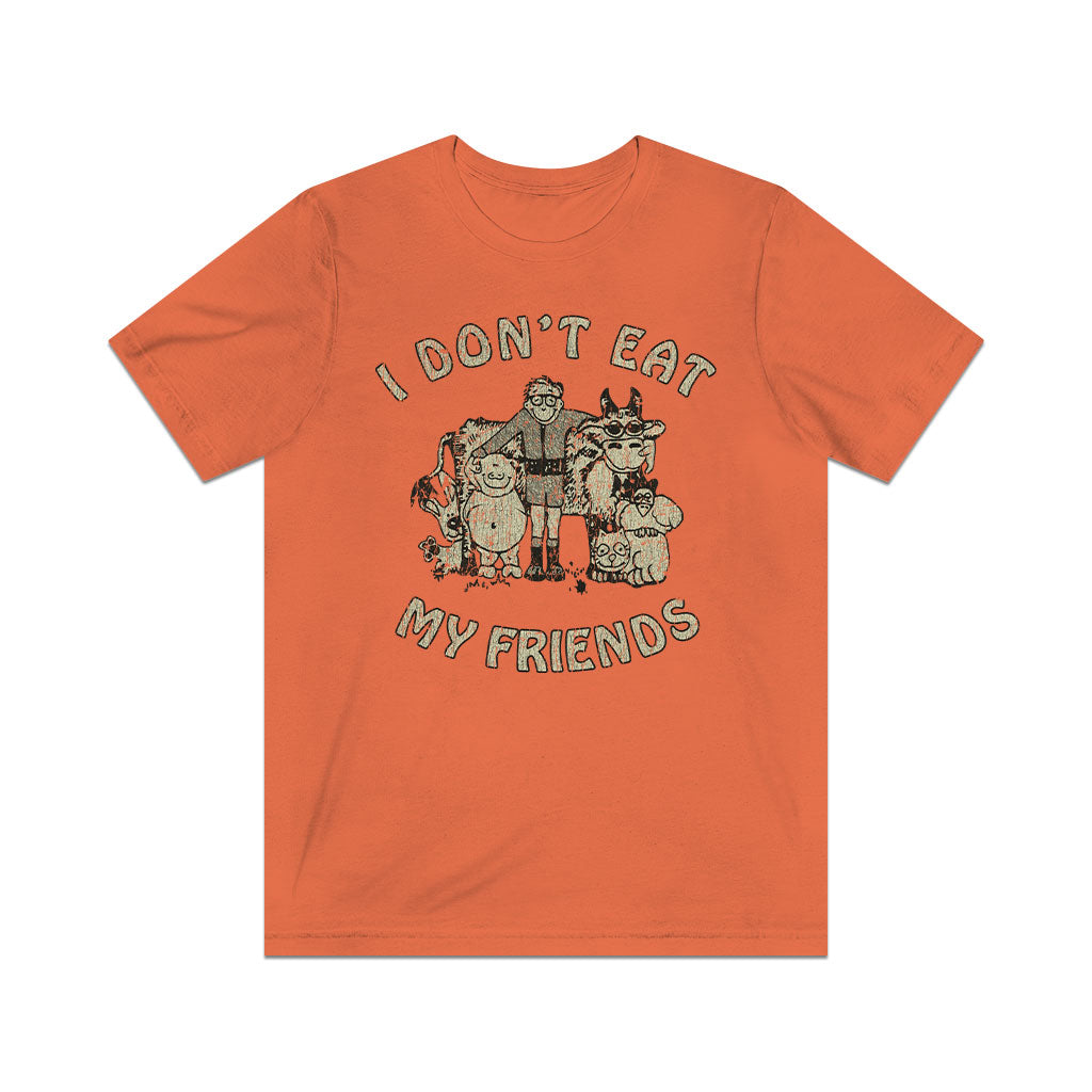 I Don't Eat My Friends 1985 Vintage Men's T-Shirt