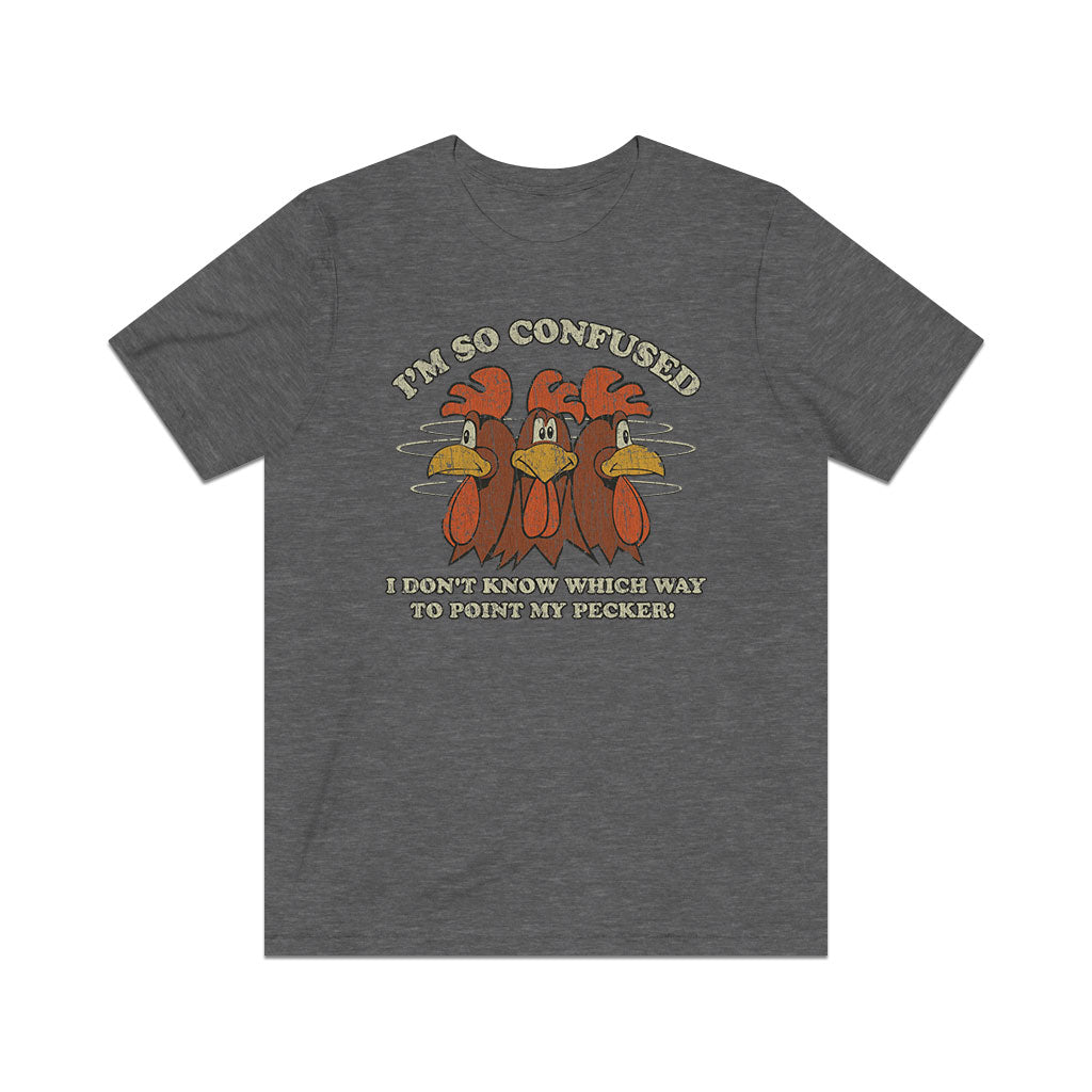 I Don't Know Which Way to Point My Pecker 1976 Vintage Men's T-Shirt