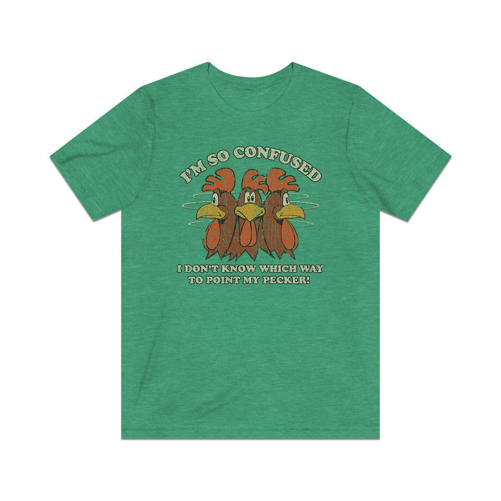 I Don't Know Which Way to Point My Pecker 1976 Vintage Men's T-Shirt