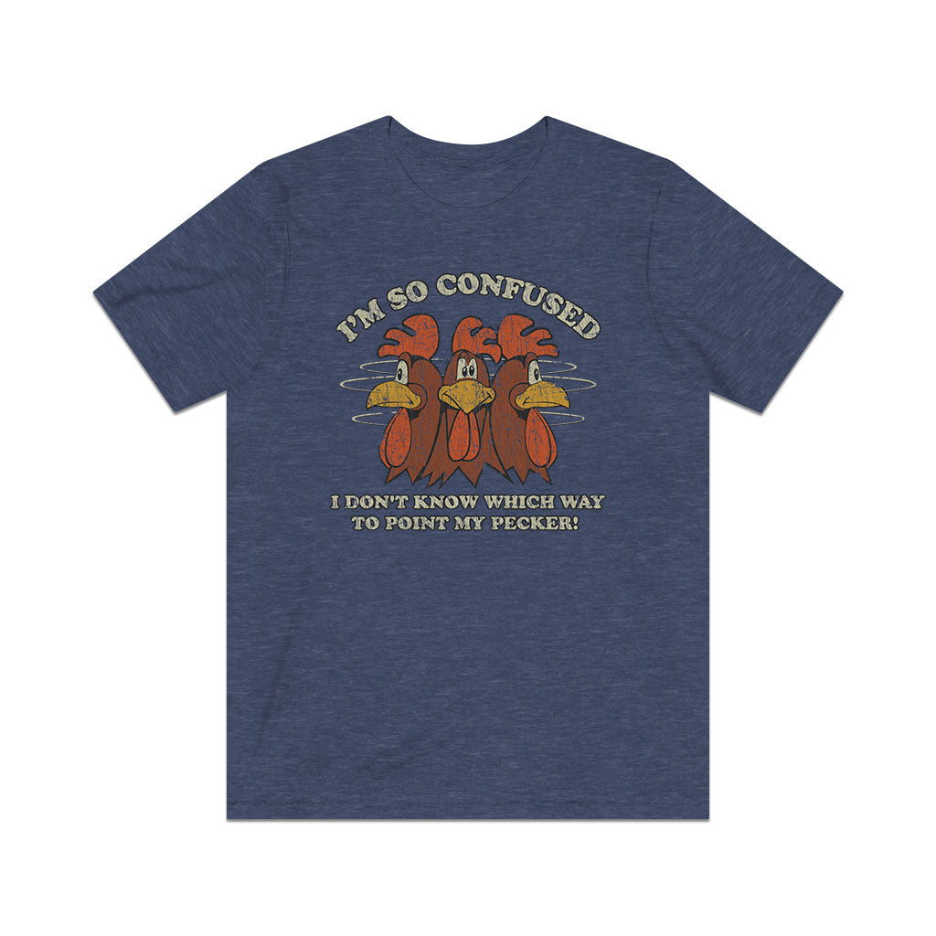 I Don't Know Which Way to Point My Pecker 1976 Vintage Men's T-Shirt