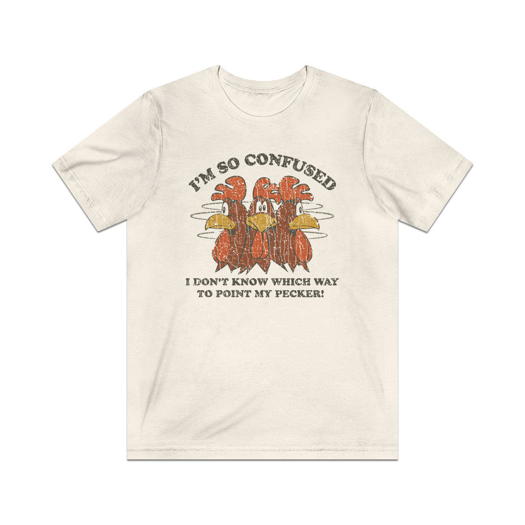 I Don't Know Which Way to Point My Pecker 1976 Vintage Men's T-Shirt