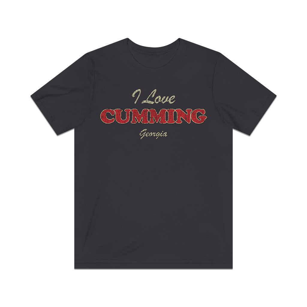 I Love Cumming, Georgia 1834 Vintage Men's T-Shirt