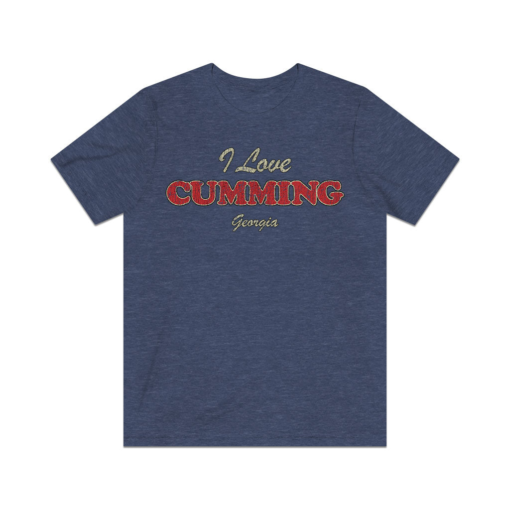 I Love Cumming, Georgia 1834 Vintage Men's T-Shirt