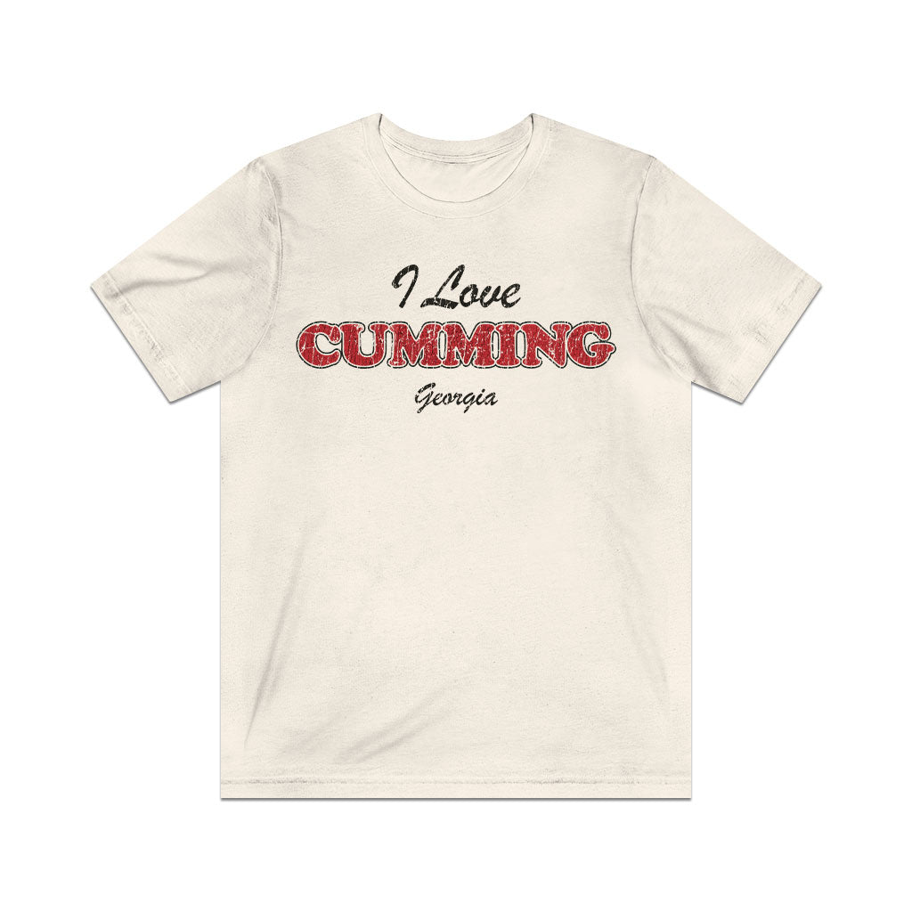 I Love Cumming, Georgia 1834 Vintage Men's T-Shirt