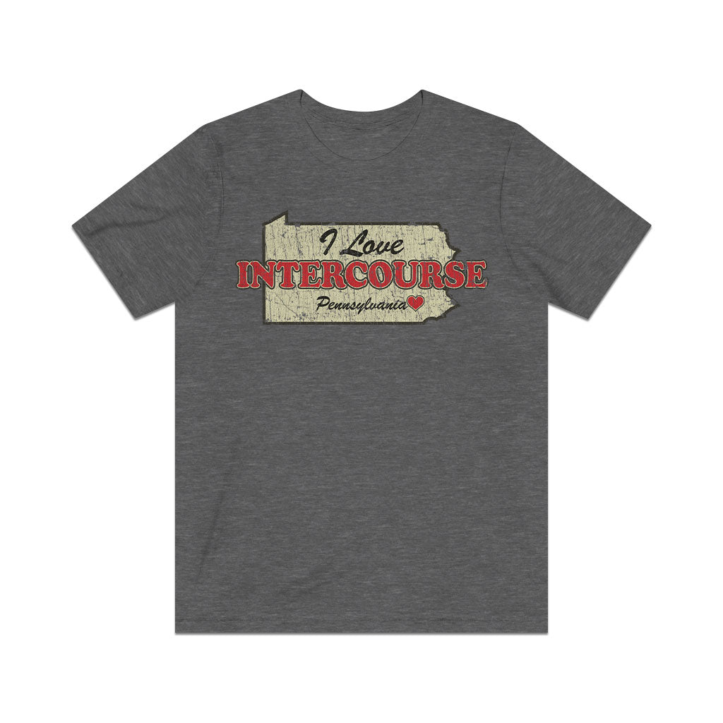 I Love Intercourse Pennsylvania 1814 Vintage Men's T-Shirt
