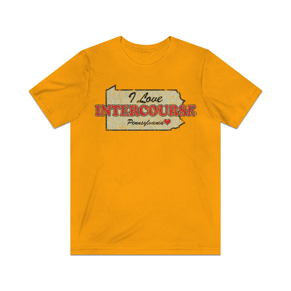 I Love Intercourse Pennsylvania 1814 Vintage Men's T-Shirt