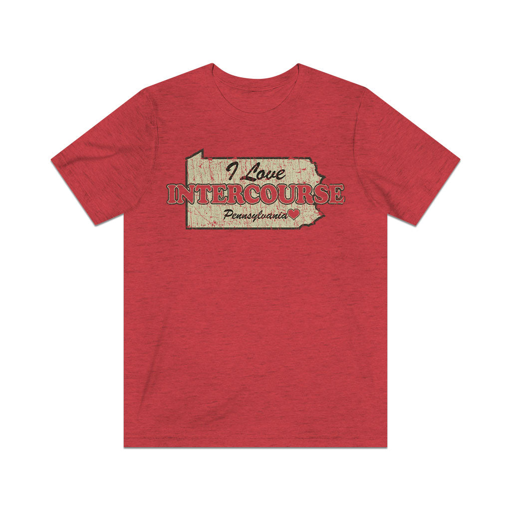 I Love Intercourse Pennsylvania 1814 Vintage Men's T-Shirt