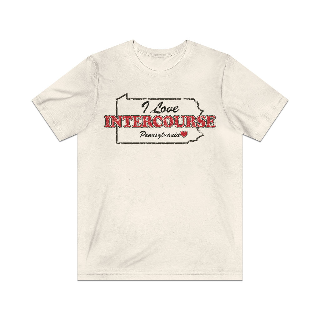I Love Intercourse Pennsylvania 1814 Vintage Men's T-Shirt