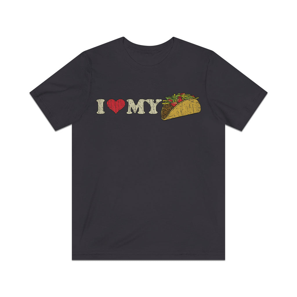 I Love My Taco 1995 Vintage Men's T-Shirt