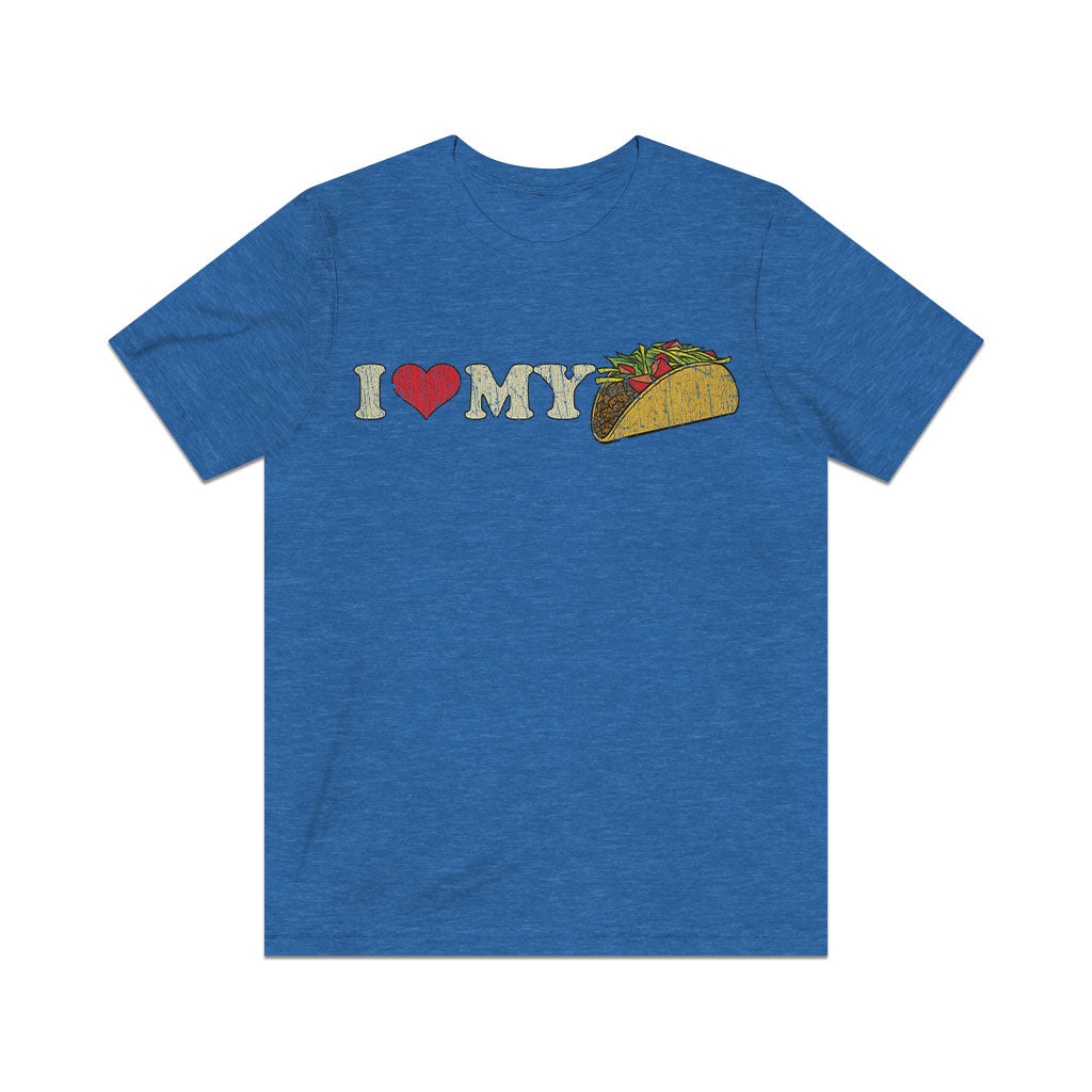 I Love My Taco 1995 Vintage Men's T-Shirt