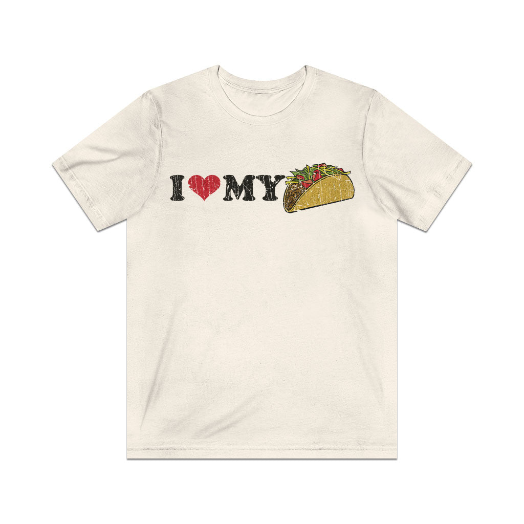 I Love My Taco 1995 Vintage Men's T-Shirt