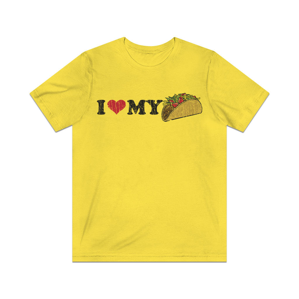I Love My Taco 1995 Vintage Men's T-Shirt