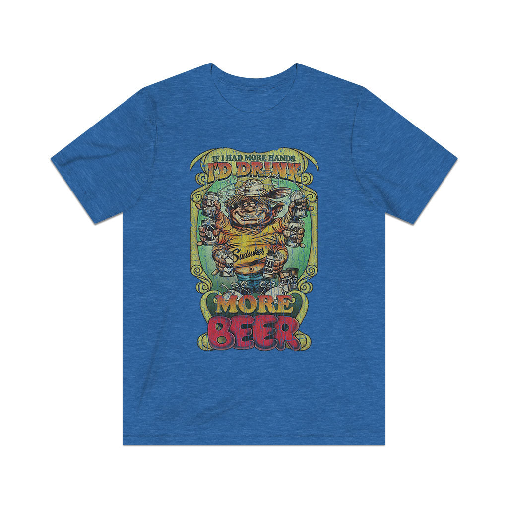 If I Had More Hands, I’d Drink More Beer 1978 Vintage Men's T-Shirt