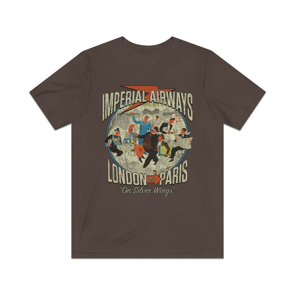 Imperial Airways London to Paris 1935 Vintage Men's T-Shirt