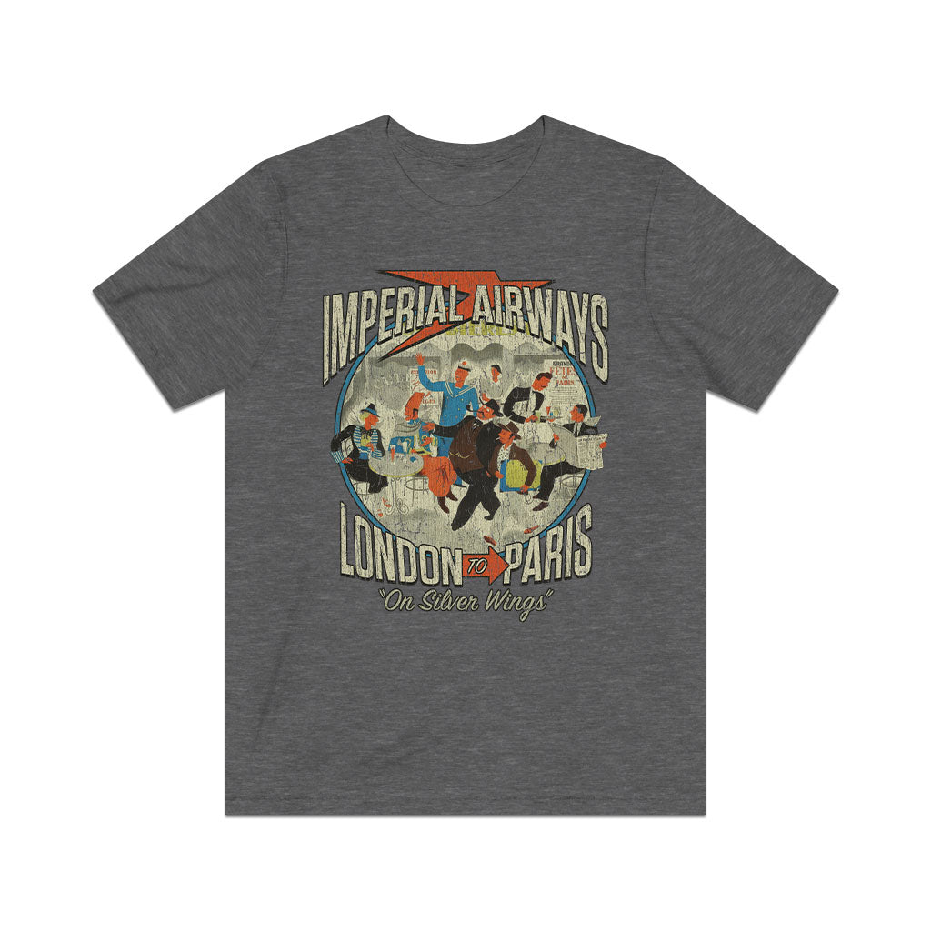 Imperial Airways London to Paris 1935 Vintage Men's T-Shirt