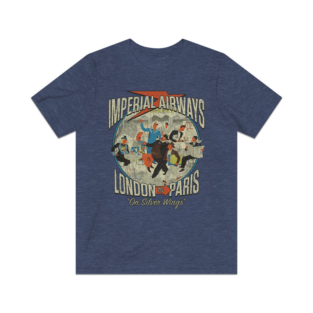 Imperial Airways London to Paris 1935 Vintage Men's T-Shirt