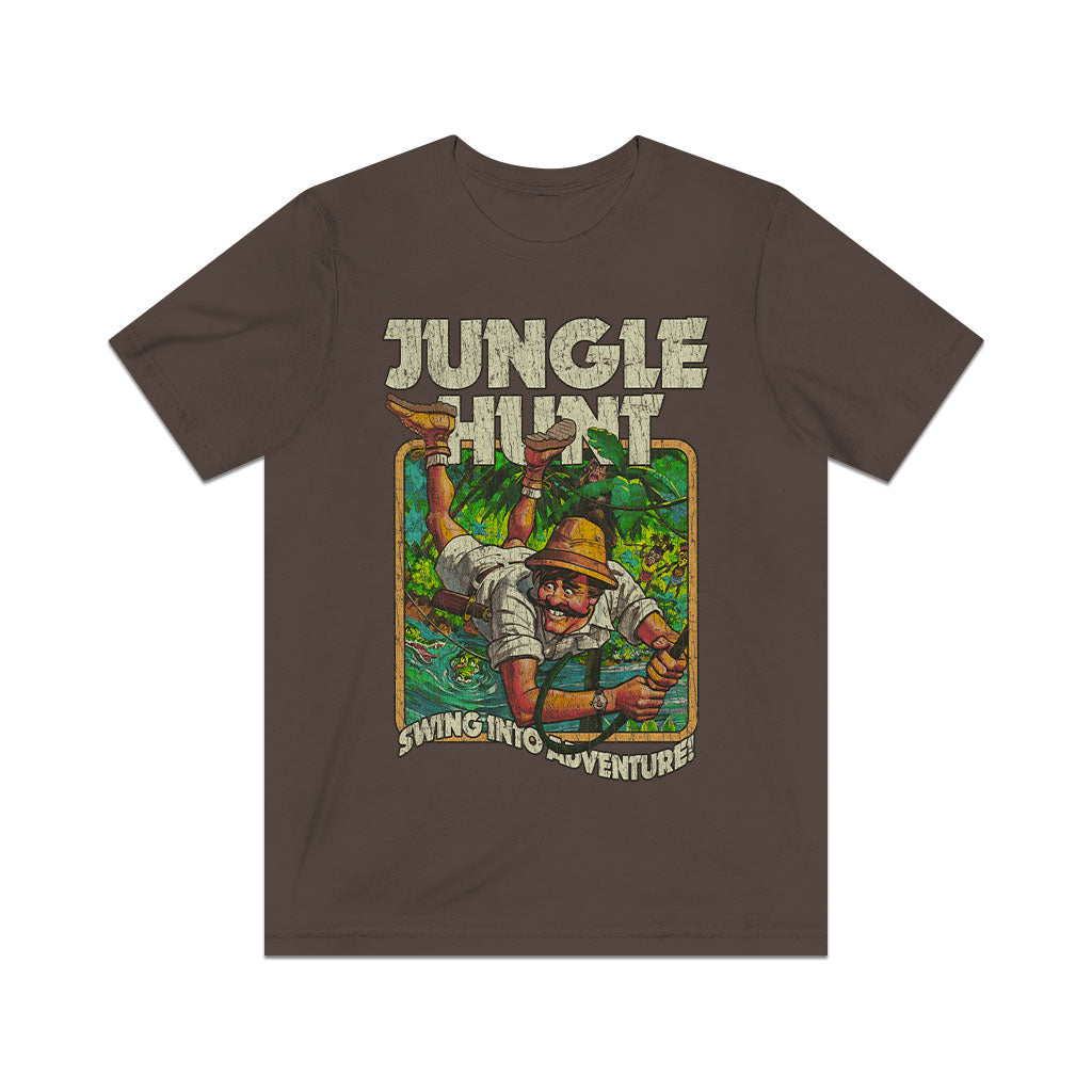 Jungle Hunt Swing Into Adventure 1982 Vintage Men's T-Shirt
