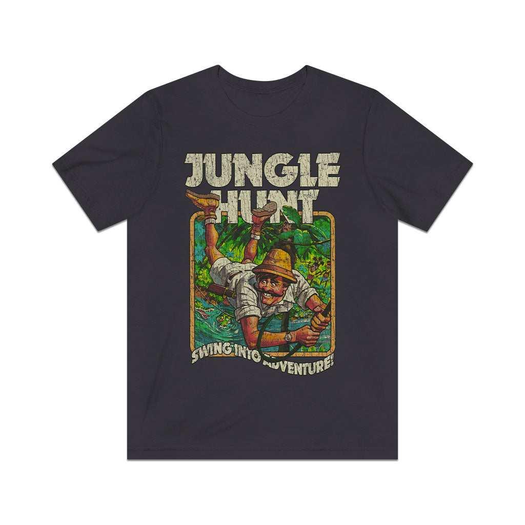 Jungle Hunt Swing Into Adventure 1982 Vintage Men's T-Shirt