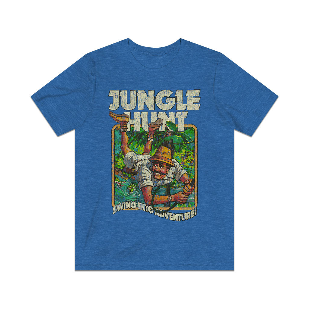 Jungle Hunt Swing Into Adventure 1982 Vintage Men's T-Shirt