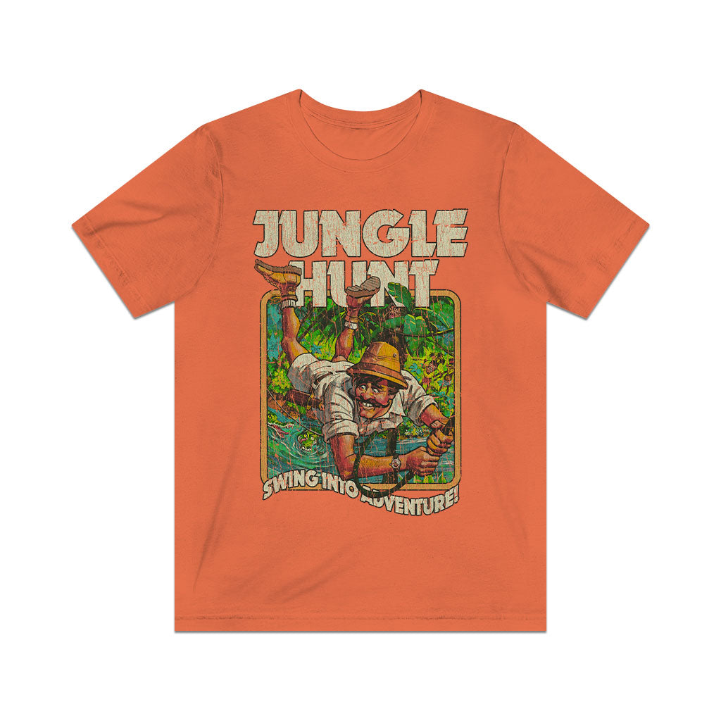 Jungle Hunt Swing Into Adventure 1982 Vintage Men's T-Shirt