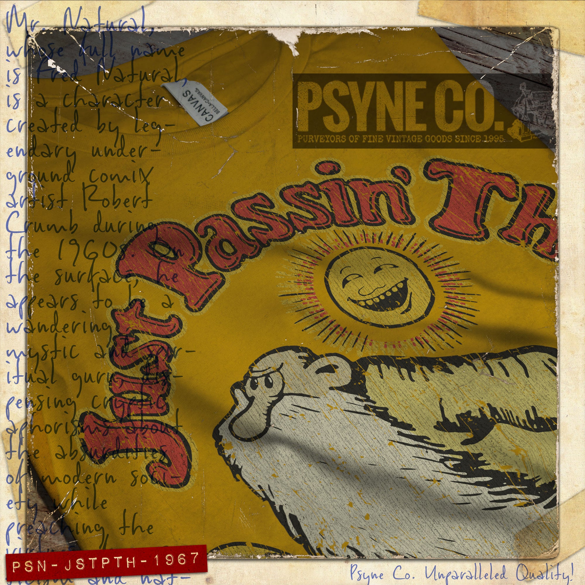 Just Passin' Thru 1967 Vintage Men's T-Shirt