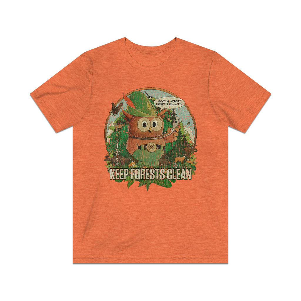 Keep Forests Clean 1971 Vintage Men's T-Shirt