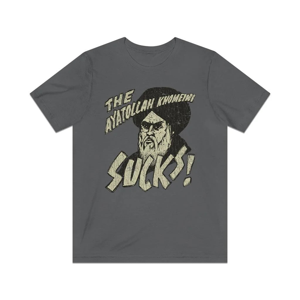 Khomeini Sucks 1979 Vintage Men's T-Shirt