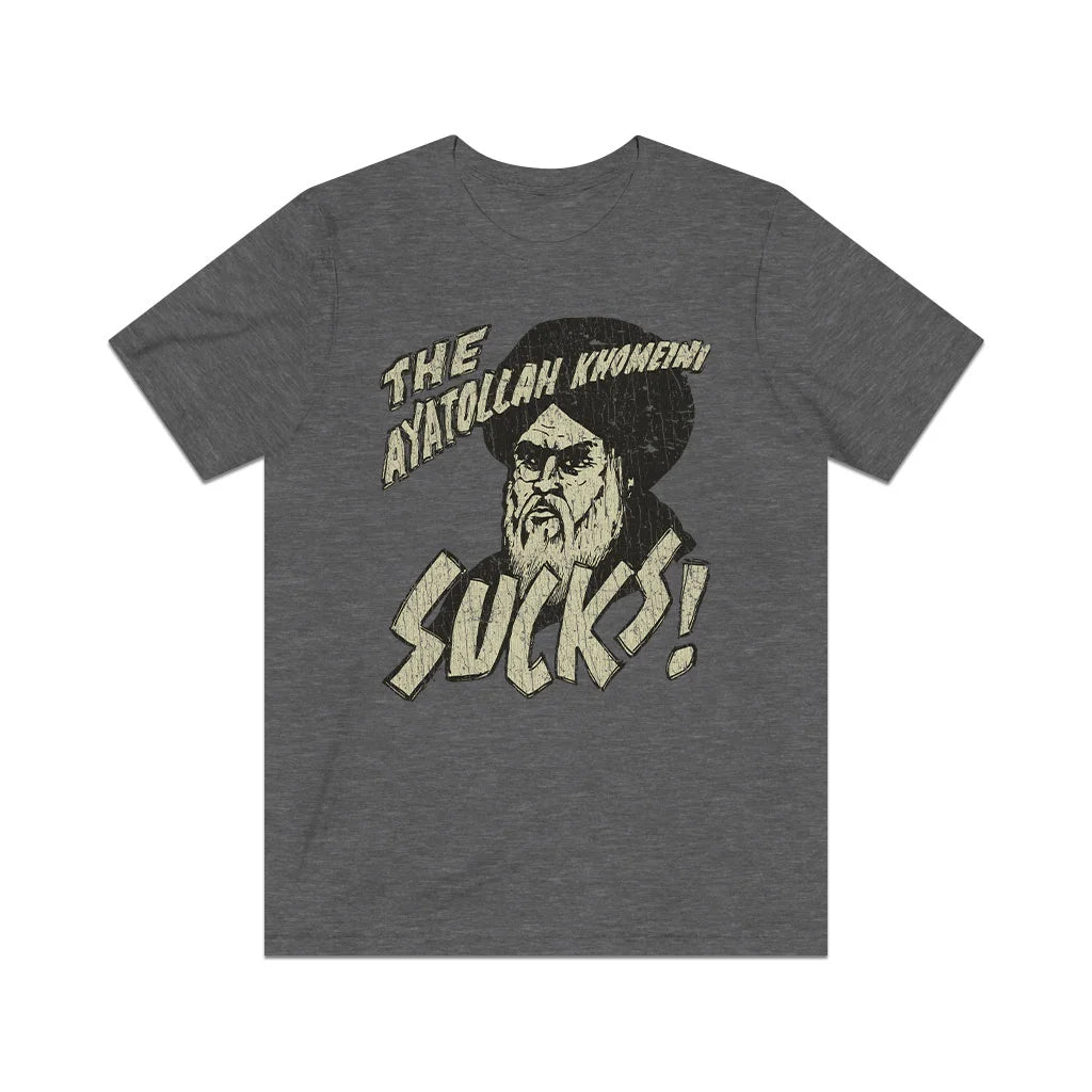 Khomeini Sucks 1979 Vintage Men's T-Shirt