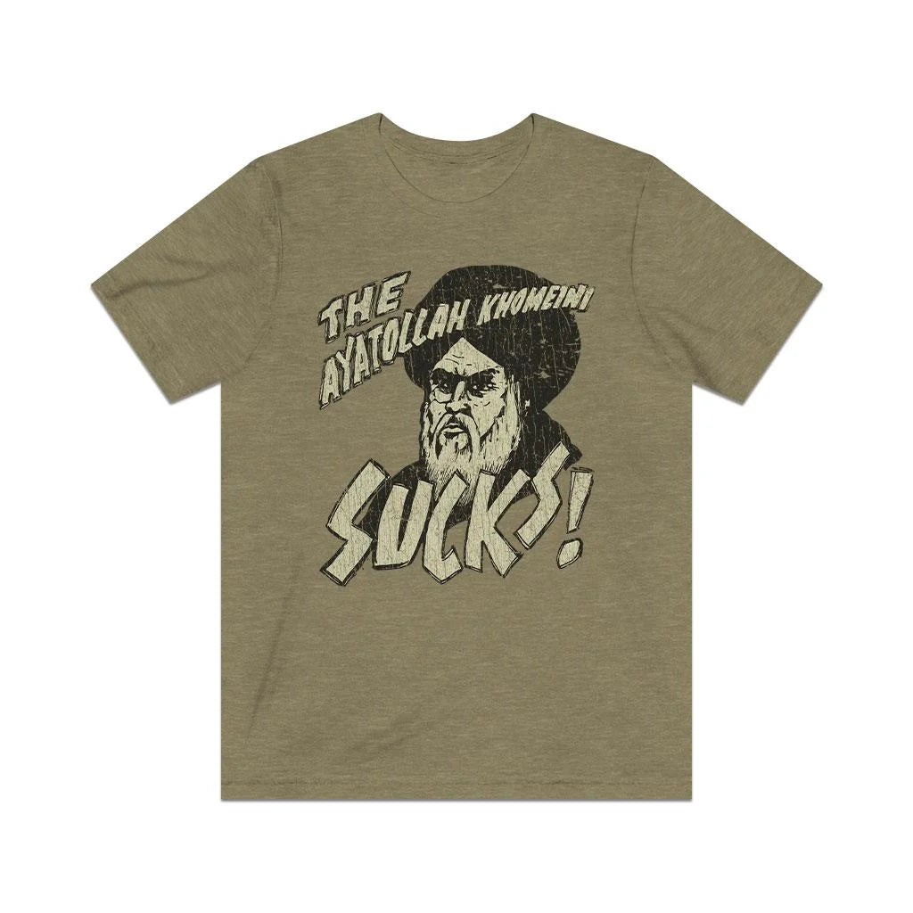 Khomeini Sucks 1979 Vintage Men's T-Shirt