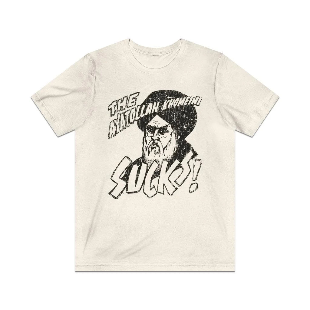Khomeini Sucks 1979 Vintage Men's T-Shirt