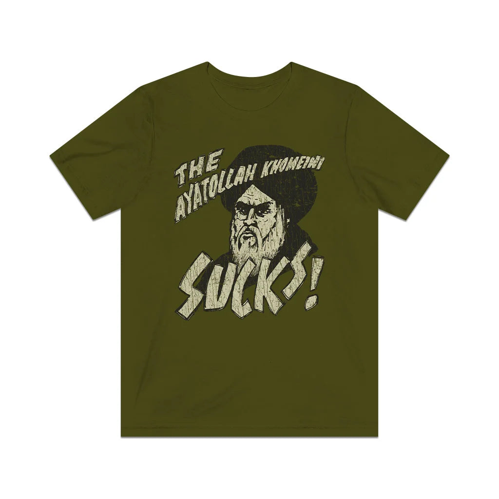 Khomeini Sucks 1979 Vintage Men's T-Shirt