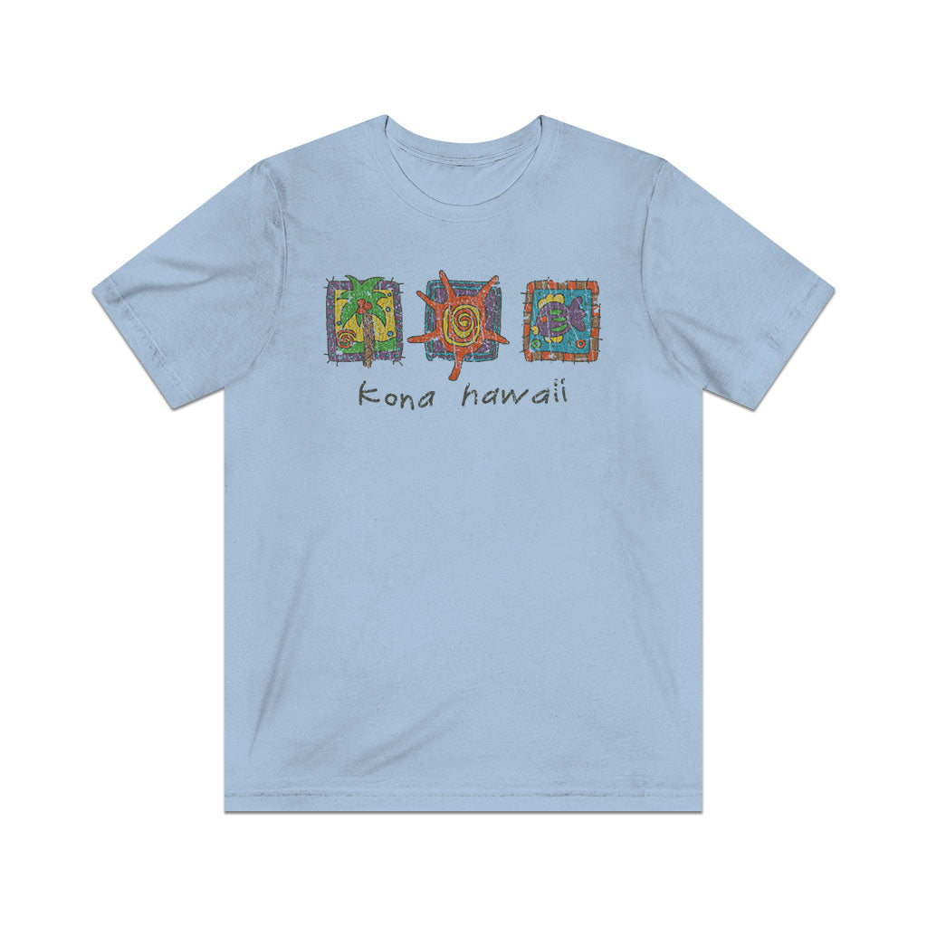 Kona Hawaii Triptych 1992 Vintage Men's T-Shirt