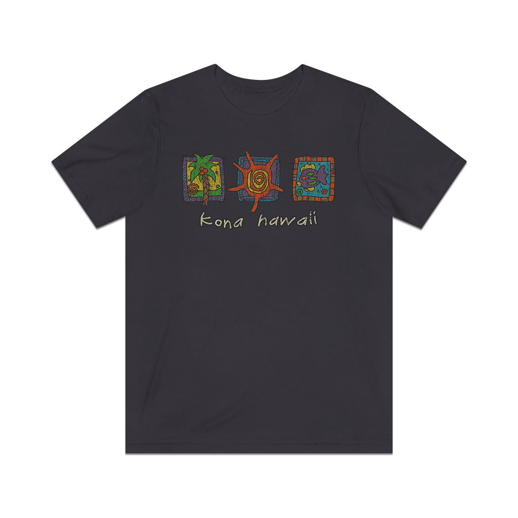 Kona Hawaii Triptych 1992 Vintage Men's T-Shirt