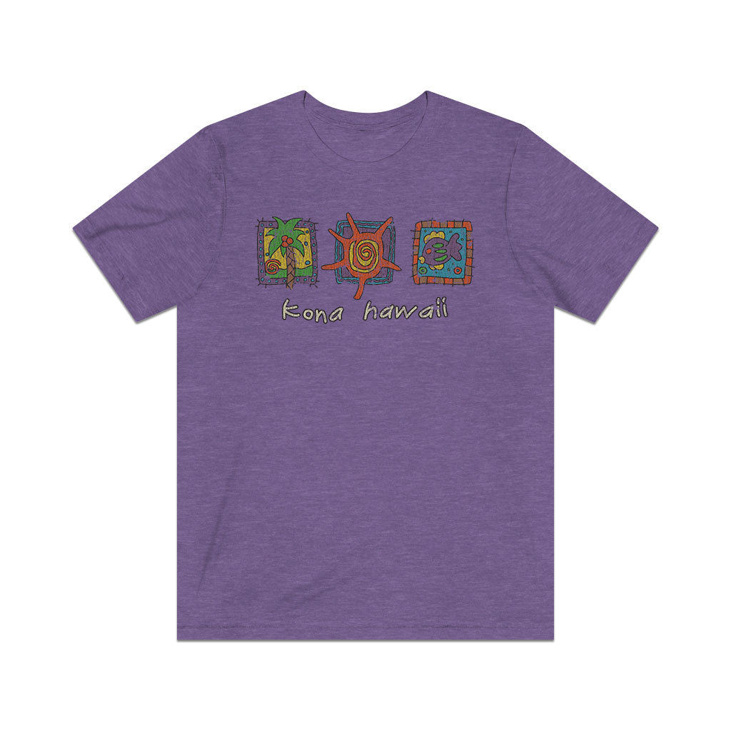 Kona Hawaii Triptych 1992 Vintage Men's T-Shirt