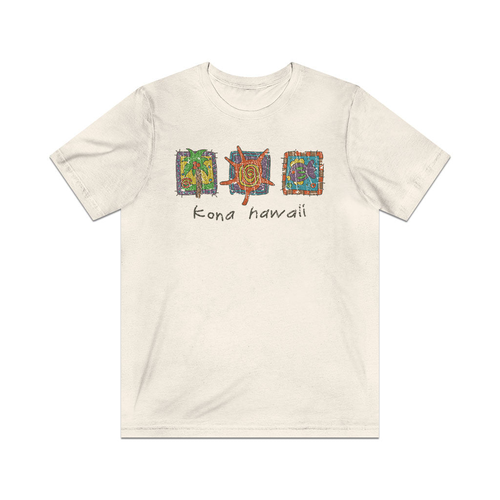 Kona Hawaii Triptych 1992 Vintage Men's T-Shirt