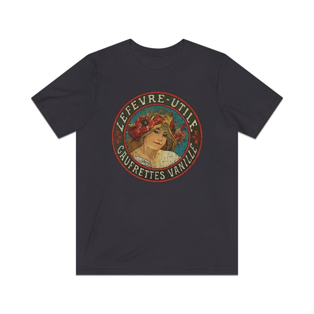 Lefevre-Utile Gaufrettes Vanille 1895 Vintage Men's T-Shirt