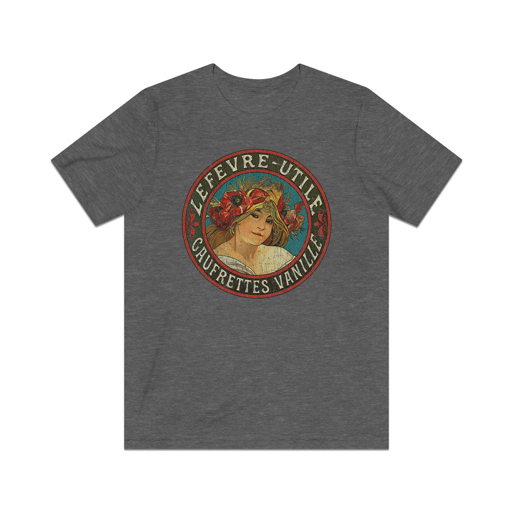 Lefevre-Utile Gaufrettes Vanille 1895 Vintage Men's T-Shirt