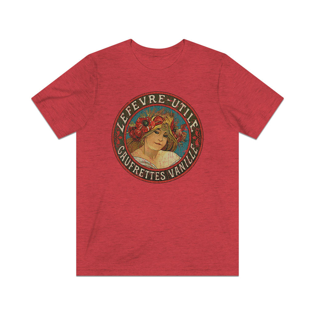 Lefevre-Utile Gaufrettes Vanille 1895 Vintage Men's T-Shirt