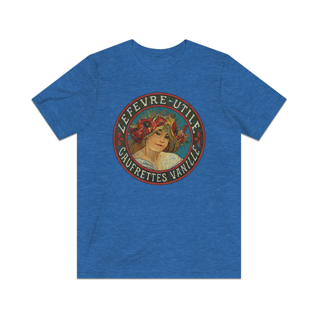 Lefevre-Utile Gaufrettes Vanille 1895 Vintage Men's T-Shirt