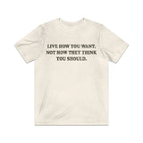 Live How You Want 1972 Vintage Men's T-Shirt