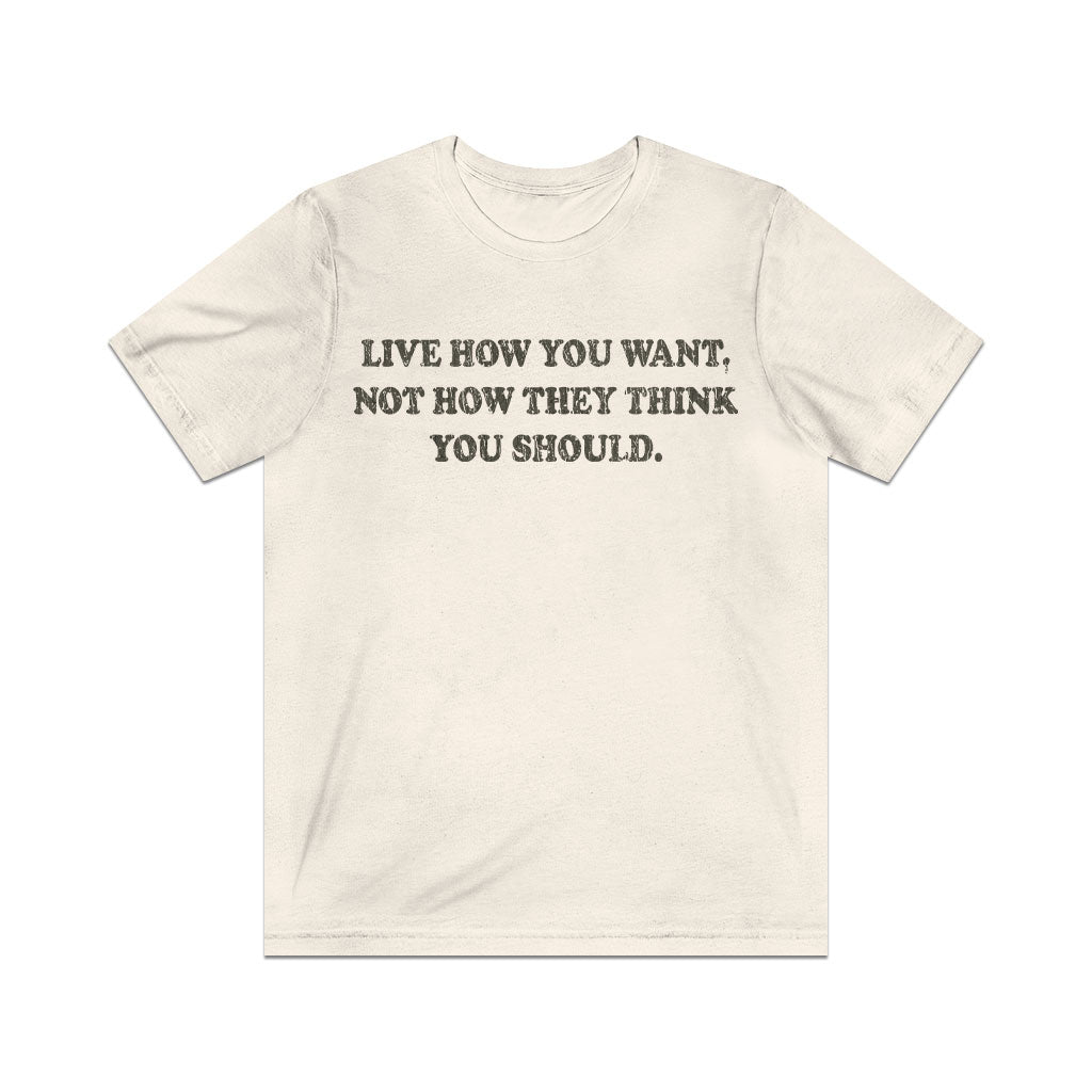 Live How You Want 1972 Vintage Men's T-Shirt