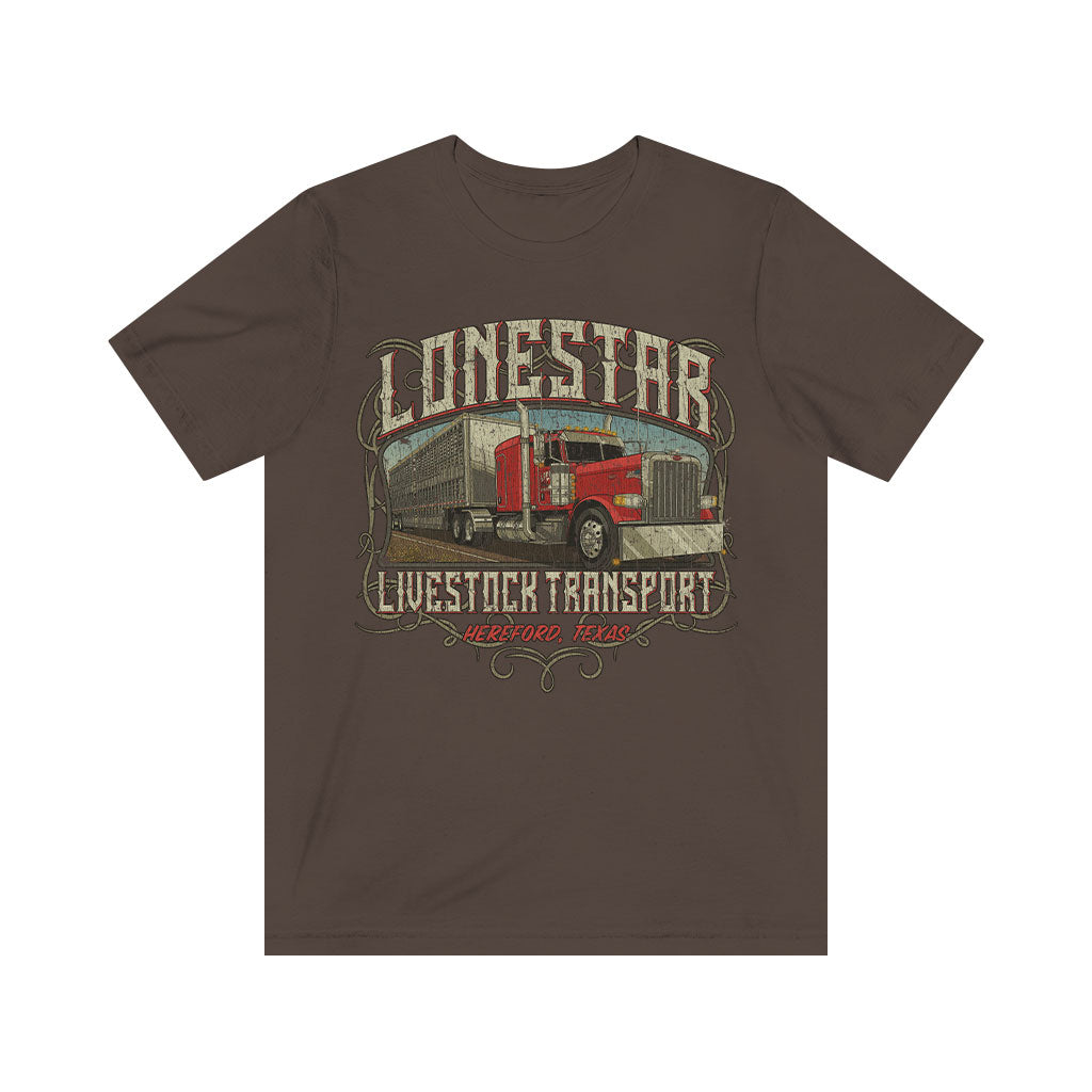 Lonestar Livestock Transport 1982 Vintage Men's T-Shirt