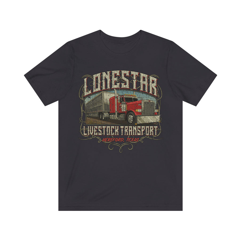 Lonestar Livestock Transport 1982 Vintage Men's T-Shirt